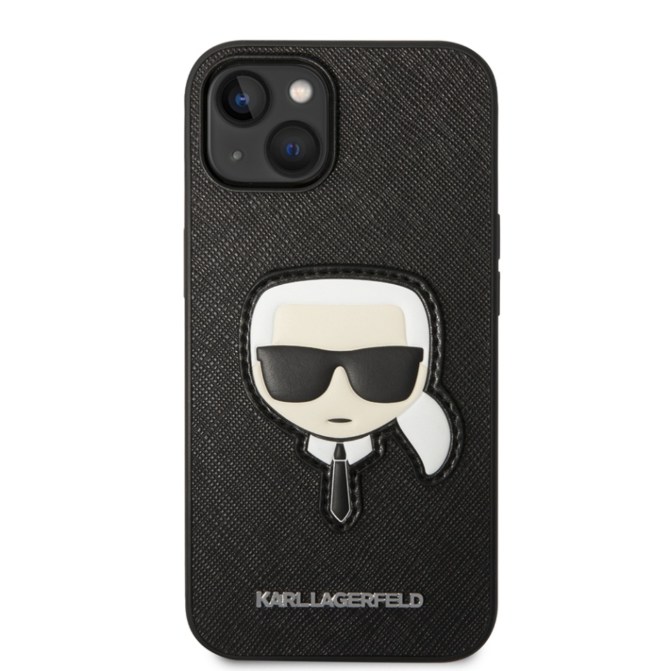 Huse pentru iPhone 14 Plus, Karl Lagerfeld, Saffiano, Negru - 2 | YEO