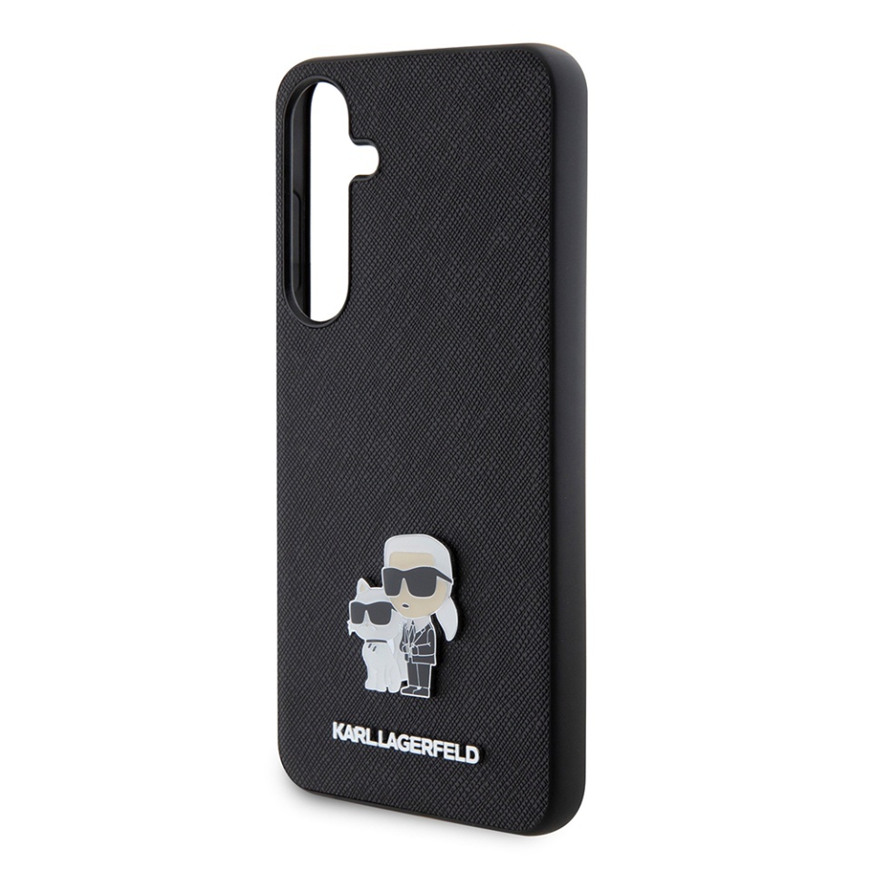 Huse pentru Samsung Galaxy S24 Plus, Karl Lagerfeld, Saffiano, Negru - 3 | YEO