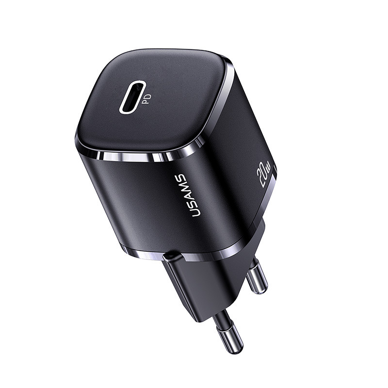 Incarcator priza Type-C, Fast Charge, 20W, 3A, USAMS T36 - Negru