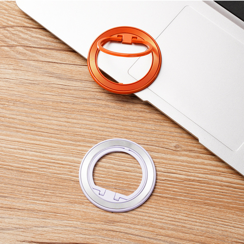 Inel rotativ MagSafe 360° pentru iPhone 12/13/14/15 Pro & Pro Max si huse cu MagSafe - Portocaliu - 1 | YEO