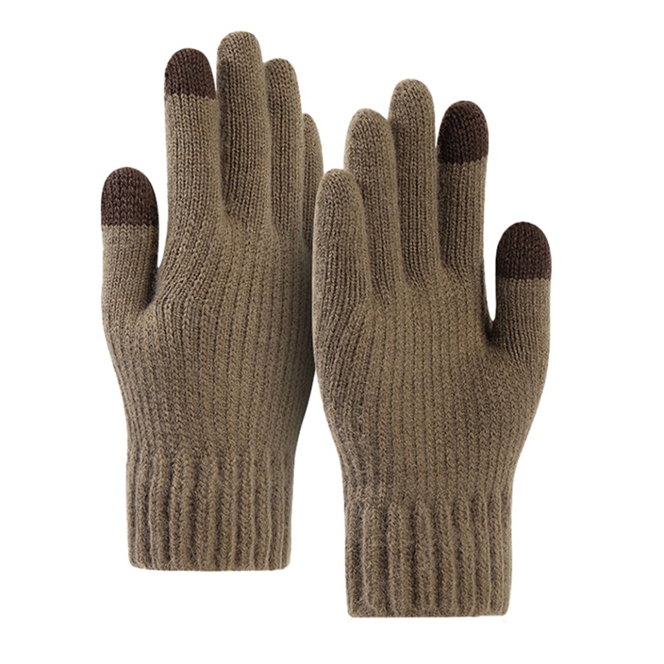 Manusi iarna Touch Screen, captusite, pentru ski, aer liber, SKDR st0012- Maro