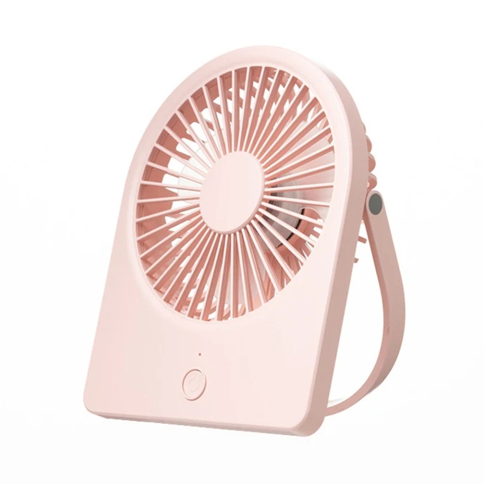 Mini Ventilator Portabil, CT-108, USB, 2W, Compact si Usor, set cu sticker, Roz