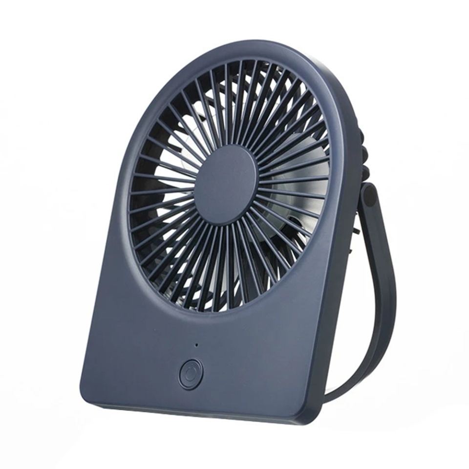 Mini Ventilator Portabil, CT-108, USB, 2W, Compact si Usor, set cu sticker, Albastru