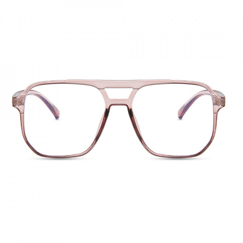 Ochelari calculator dama protectie lumina albastra, rama patrata, Techsuit (PC28014-C4) - Roz - 3 | YEO