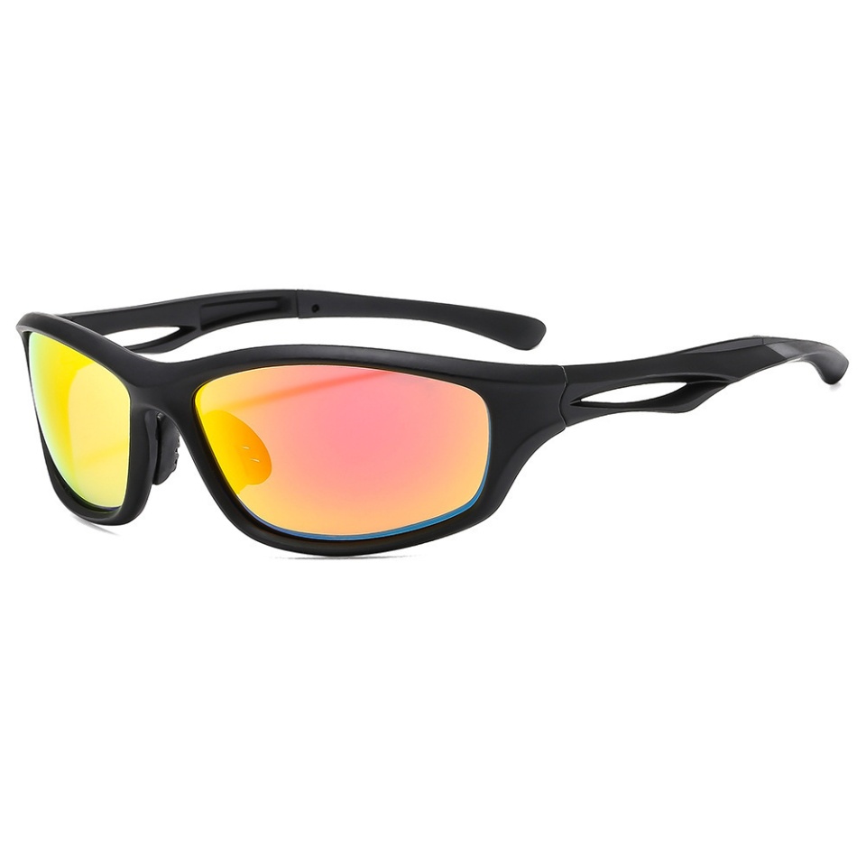 Ochelari de Ciclism și Activități Sportive Outdoor, Polarizați, Ramă PC, Unisex - Negru Rosu