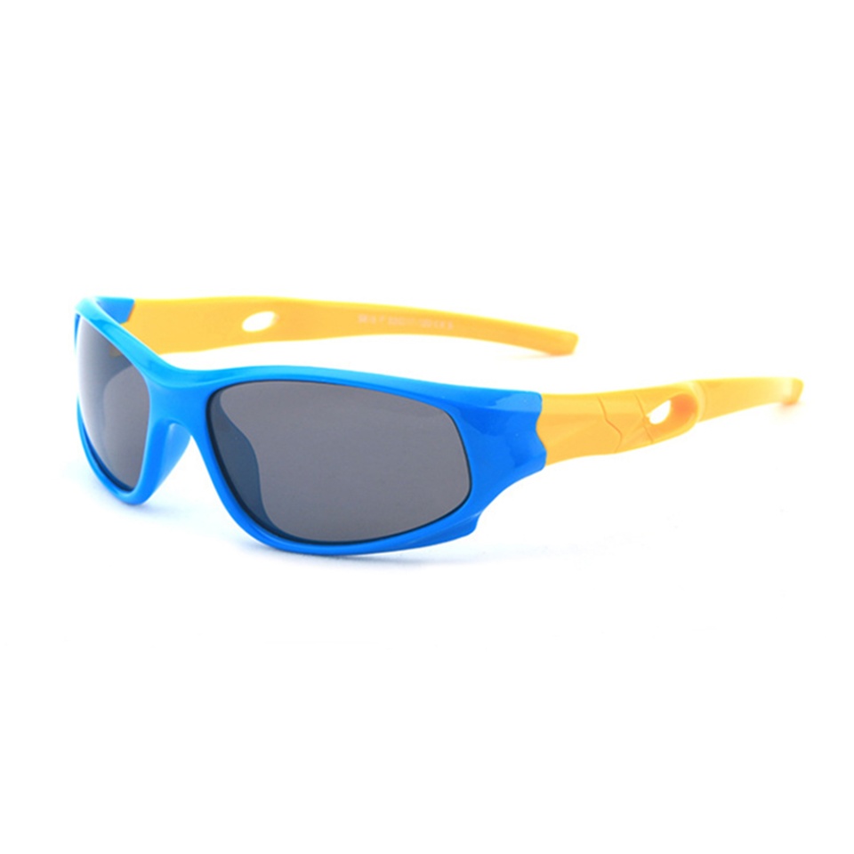Ochelari de soare copii 3-8 Ani, Protectie UV, Polarizati, Skyddar Kido 816 - Albastru Galben
