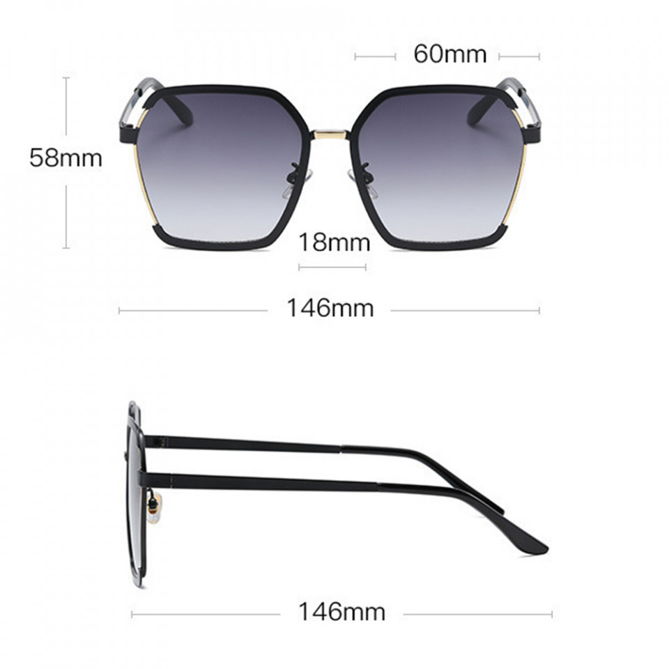 Ochelari de soare dama cu protectie UV (191), Techsuit - Rosu - 2 | YEO