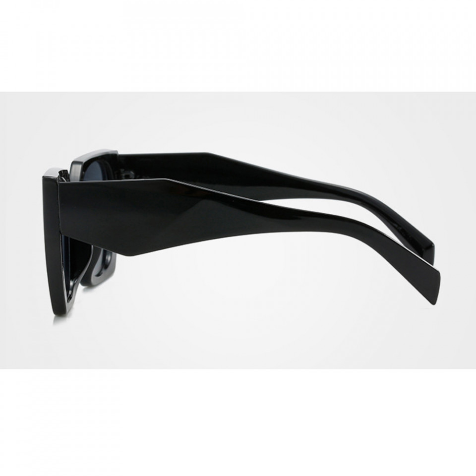 Ochelari de soare dama, rame mari, Luxury, Skyddar Vistta 3967 - Negru Gri - 3 | YEO
