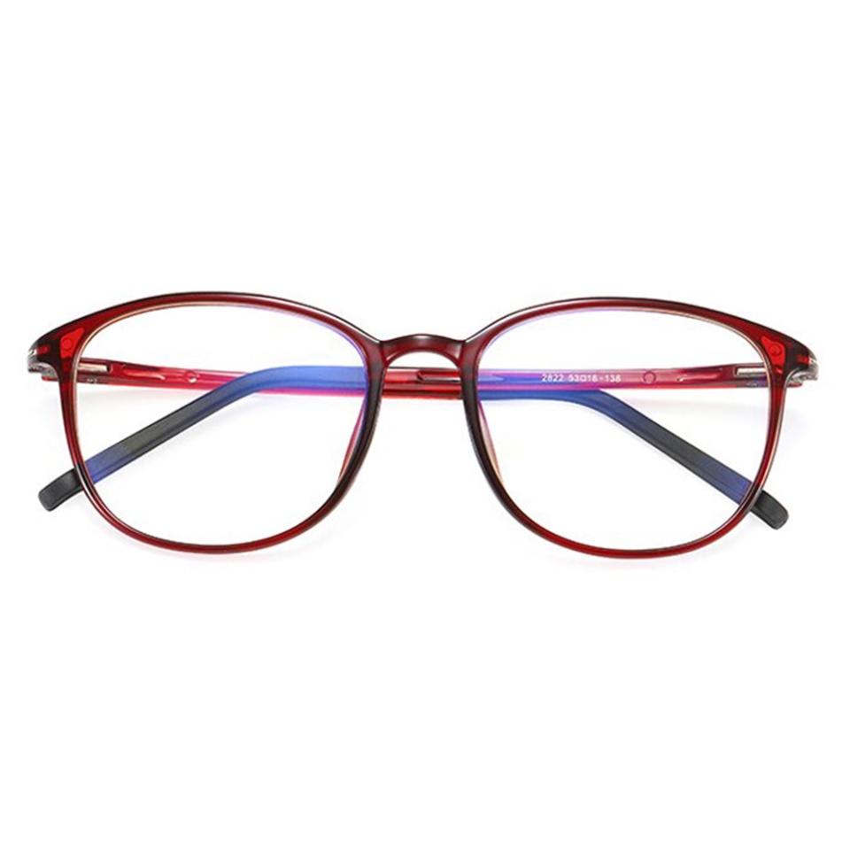 Ochelari Protectie Calculator, Ecran Telefon, Televizor, Gaming, anti Lumina Albastra, Antireflex, fara Dioptrii, SKDR OptiGlow F2822 - Rosu - 1 | YEO