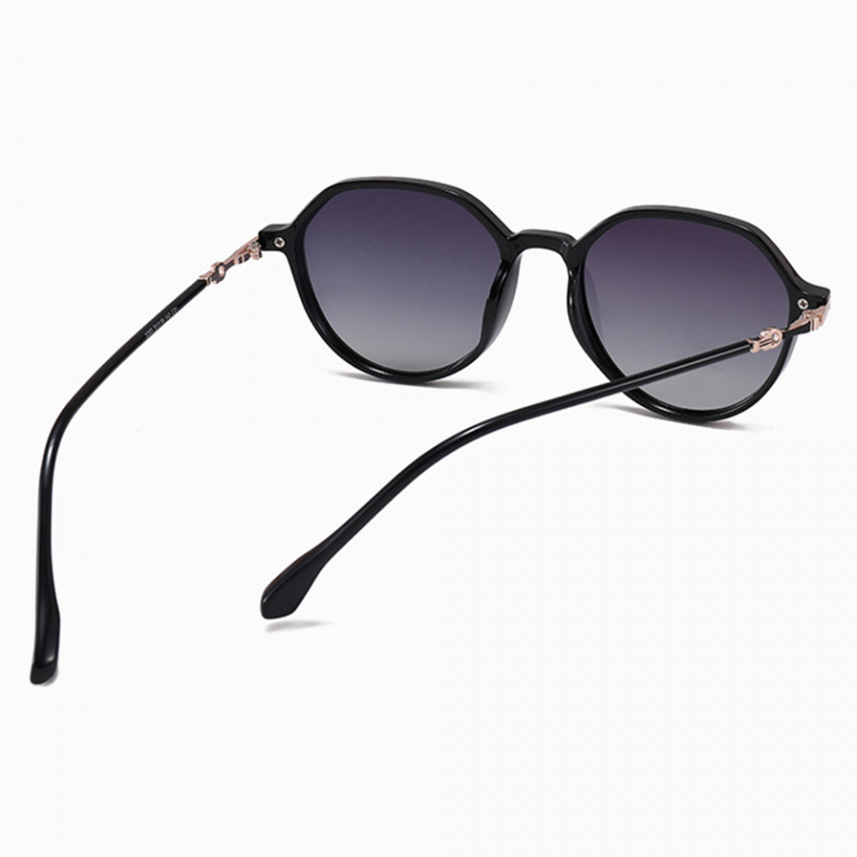 Ochelari soare unisex cu protectie UV (2203), Techsuit - Black / Gradient Gray - 1 | YEO