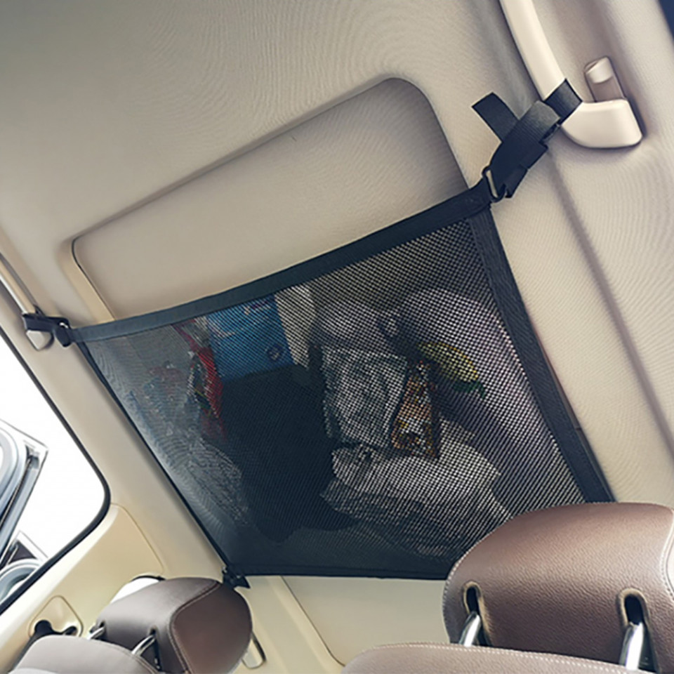 Organizator Auto Plafon Tip Plasa 53x78cm - Techsuit (CNO-T1) - Negru - 2 | YEO