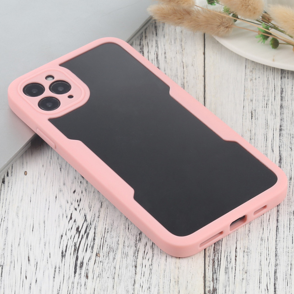 [Pachet 360°] Husa + Folie pentru iPhone 11 Pro Max, SKDR ColorShield 360° - Roz - 2 | YEO