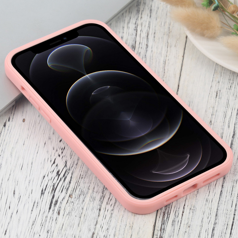 [Pachet 360°] Husa + Folie pentru iPhone 12 Pro, SKDR ColorShield 360° - Roz - 1 | YEO