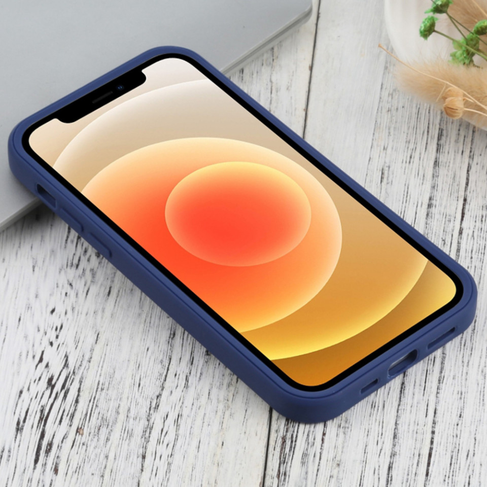 [Pachet 360°] Husa + Folie pentru iPhone 12, SKDR ColorShield 360° - Albastru - 2 | YEO
