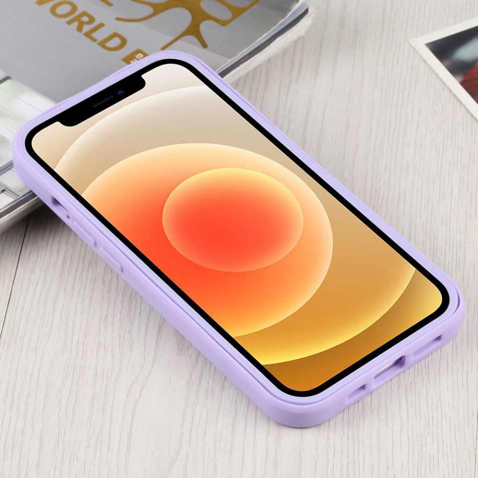 [Pachet 360°] Husa + Folie pentru iPhone 15 Plus, SKDR ColorShield 360° - Mov - 2 | YEO