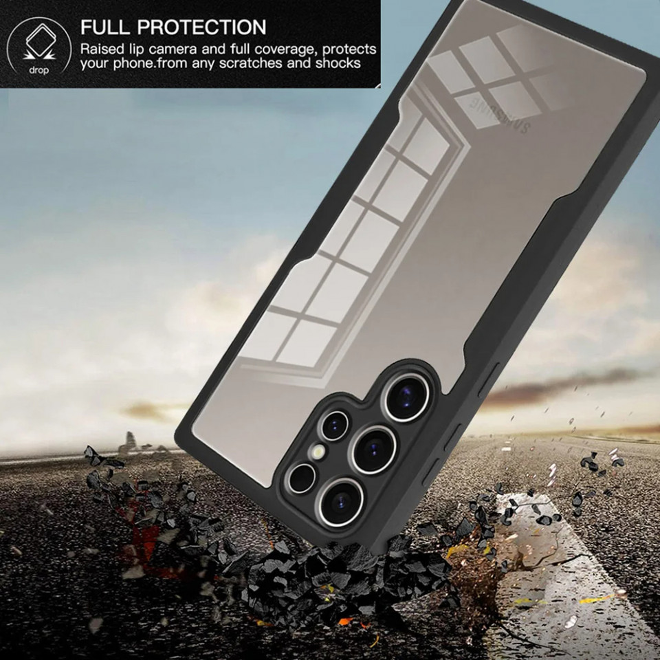 [Pachet 360°] Husa + Folie pentru Samsung Galaxy S24 Ultra, SKDR ColorShield 360° - Roz - 1 | YEO