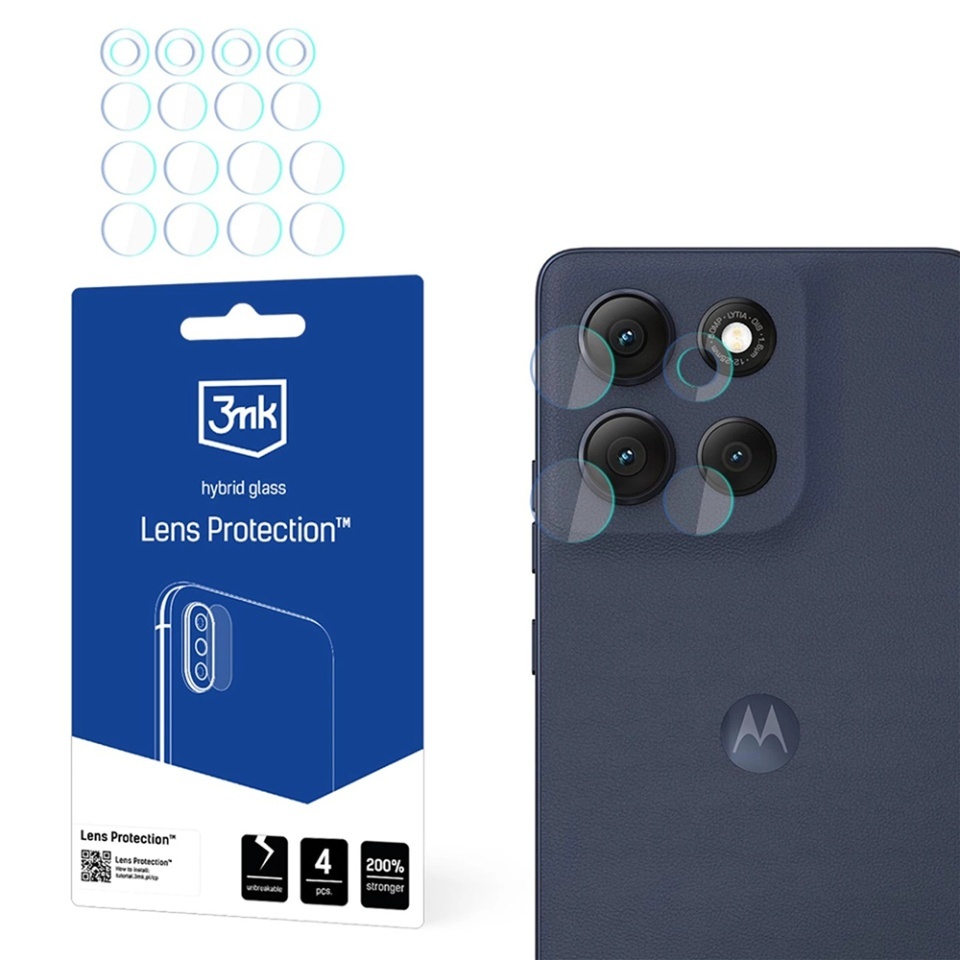 [Pachet 4x] Folie camera pentru Motorola Moto G86 / Moto G86 Power, 3mk Lens Protection, Transparenta