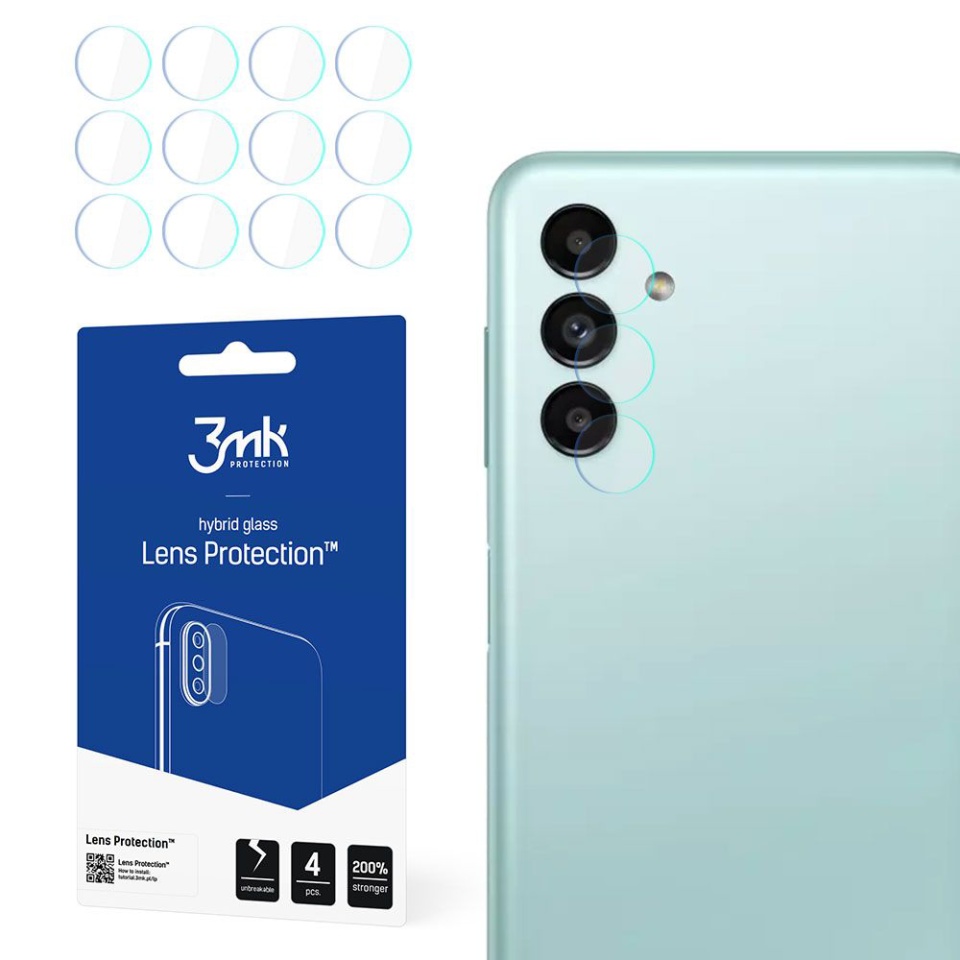 [Pachet 4x] Folie camera pentru Samsung Galaxy A13 5G, 3mk Lens Protection, Transparenta