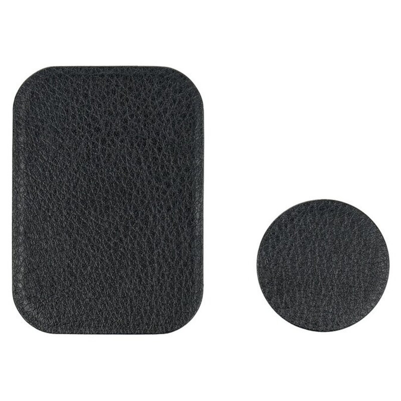 Placa Metalica Autoadeziva Pentru Suporturi Magnetice [Pachet 2x], din Piele Ecologica Techsuit - Negru