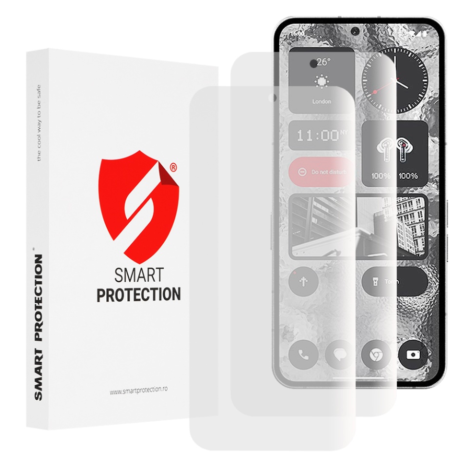 [SET 2x] Folie de protectie Nothing Phone (2), Premium Classic, Smart Protection, Transparent