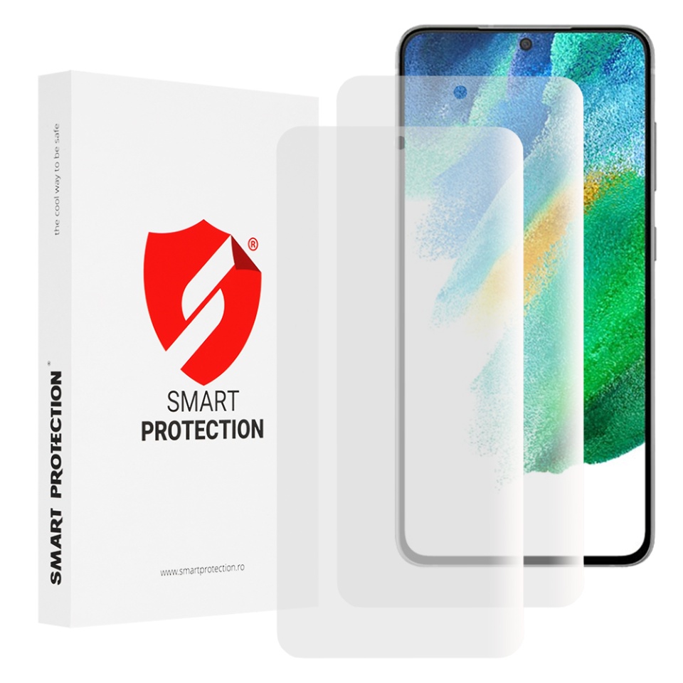 [SET 2x] Folie de protectie Samsung Galaxy S21 FE 5G, Premium Classic, Smart Protection, Transparent