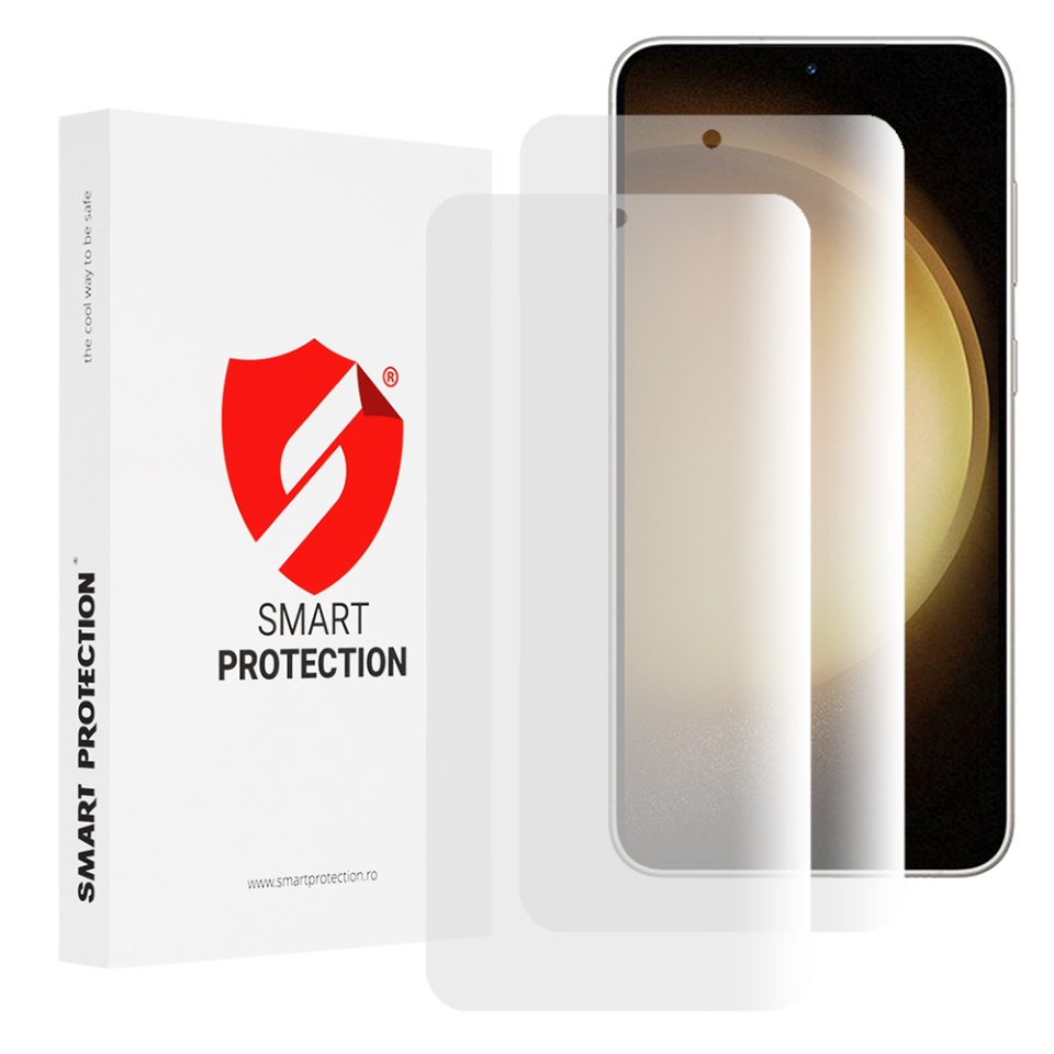 [SET 2x] Folie de protectie Samsung Galaxy S23 Plus, Premium Classic, Smart Protection, Transparent