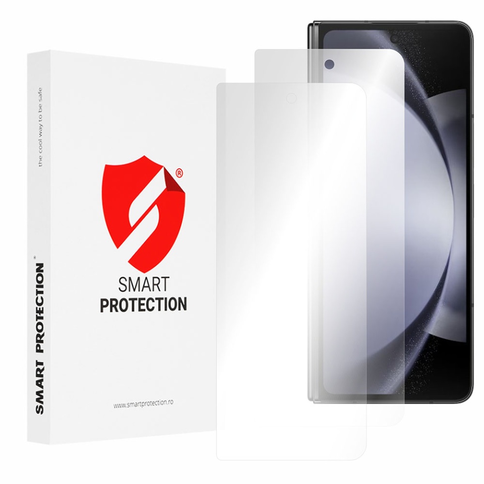 [SET 2x] Folie de protectie Samsung Galaxy Z Fold5, Premium Classic, Smart Protection, Transparent