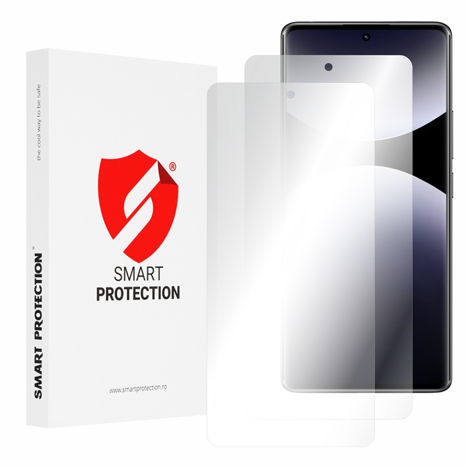 [SET 2x] Folie de protectie Xiaomi Redmi Note 14 Pro 4G, Premium Classic, Smart Protection, Transparent