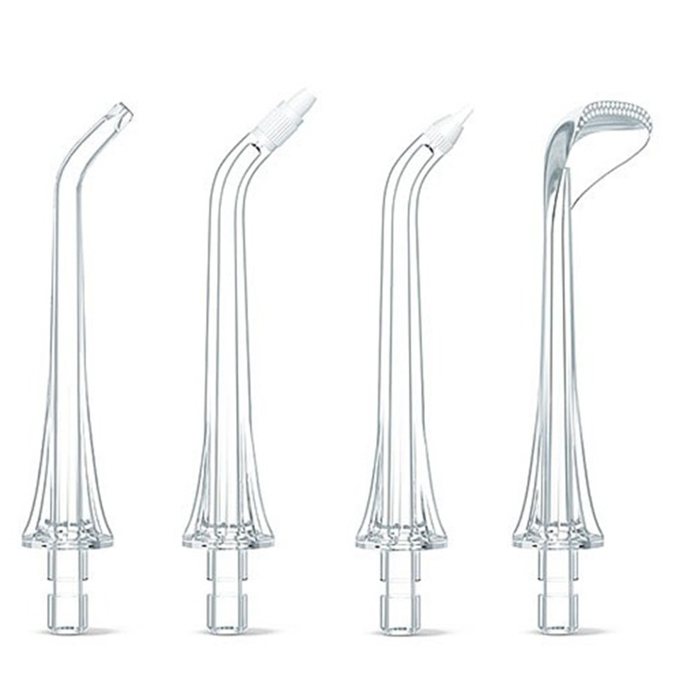 Set Duze de Schimb pentru Irigator Bucal Bitvae, 4 Capete Speciale pentru Curatare 360°, Gingiile Sensibile, Aparat Dentar si Limba