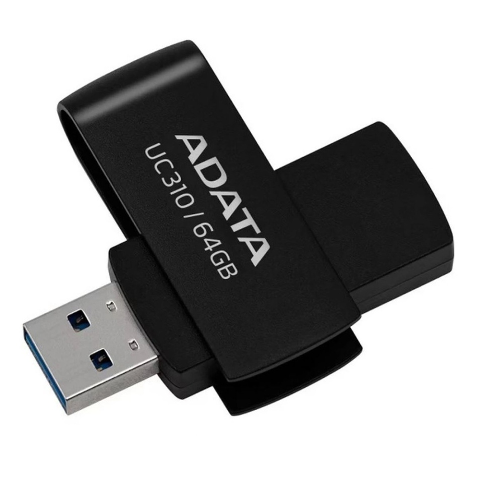 Stick de Memorie USB 3.2 FlashDrive, 64GB, Adata UC310, Negru - 3 | YEO