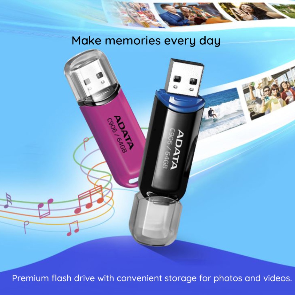 Stick USB ADATA AC906 32GB, USB 2.0, Compact si Fiabil, Negru - 2 | YEO