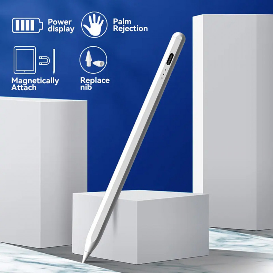 Stylus Pen pentru iPad - Techsuit (JA04) - White - 1 | YEO