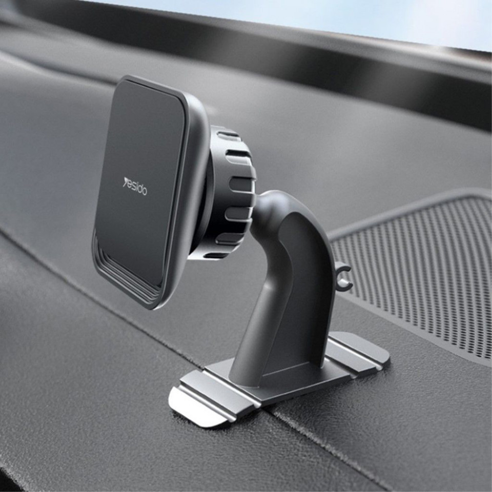 Suport Auto cu Prindere Magnetica si Rotire 360°, pentru Bord / Airvent, Yesido C110 - Negru - 3 | YEO