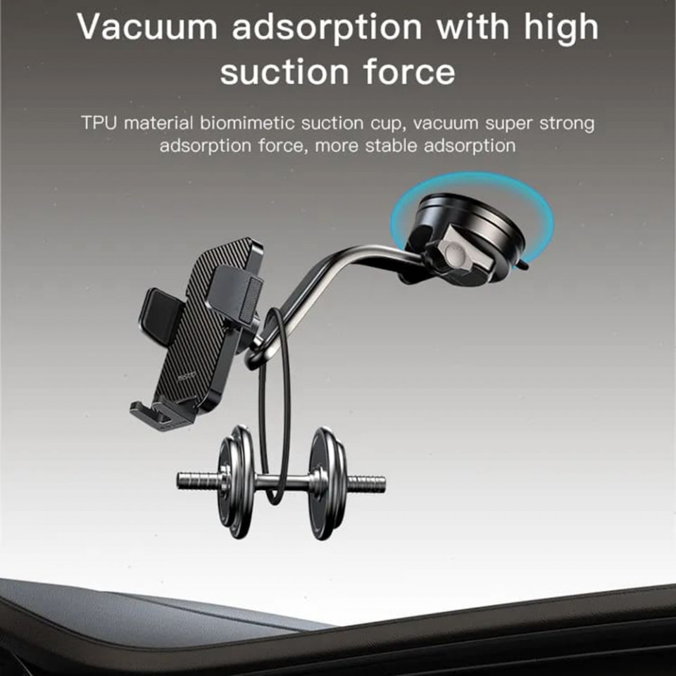 Suport Auto Parbriz si Bord, Yesido (C172) - Negru - 2 | YEO