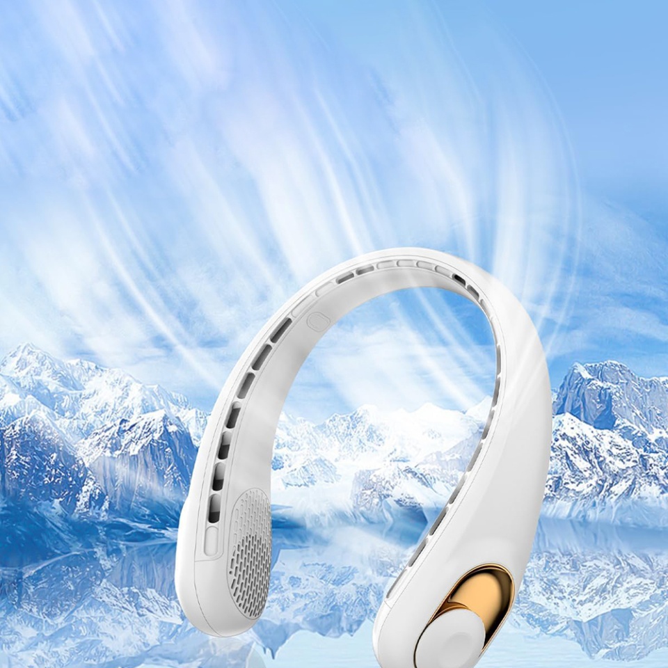 Ventilator Portabil de Gat S9, Display Digital, 3 Viteze, 5200mAh, 5800RPM, Hands-Free si Reincarcabil, Negru - 3 | YEO