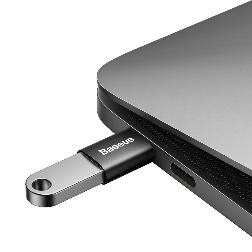 Adaptor OTG Type-C la USB 3.1, Baseus Ingenuity - Negru - 4 | YEO