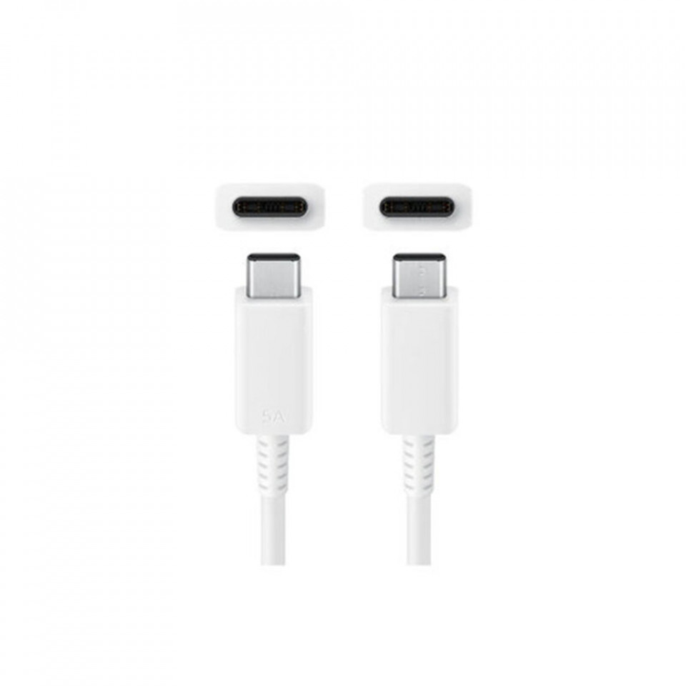 Cablu de Date Type-C la Type-C Fast Charging 5A, 100W, 1.8m, Samsung (EP-DX510JWEGEU) - Alb - 3 | YEO