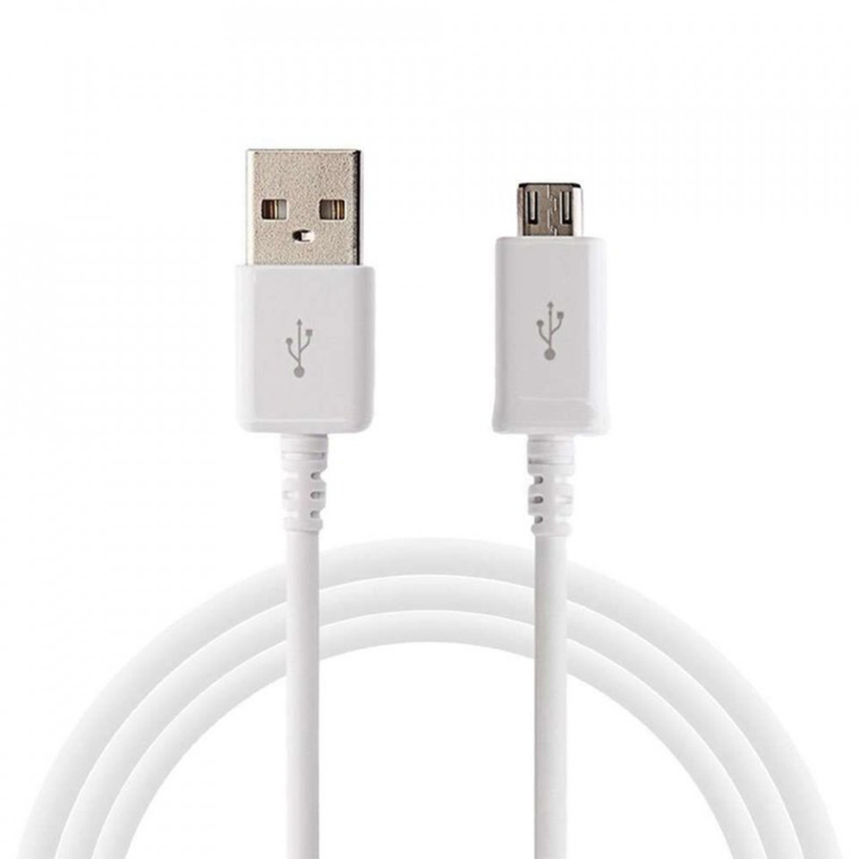 Cablu de Date USB la Micro-USB, 1m - Samsung (ECB-DU4AWE) - White (Bulk Packing) - 2 | YEO