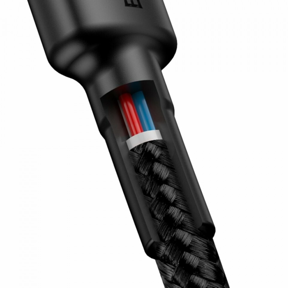 Cablue date Type-C la Type-C, 3A, 60W, 2m, Yesido (CA95) - Negru - 1 | YEO