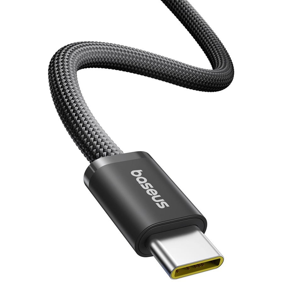 Cablue de date Type-C la Type-C Fast Charge, 100W, 480Mbps, Smart Chip, 1m, Baseus Dynamic 4 Series, Negru - 2 | YEO