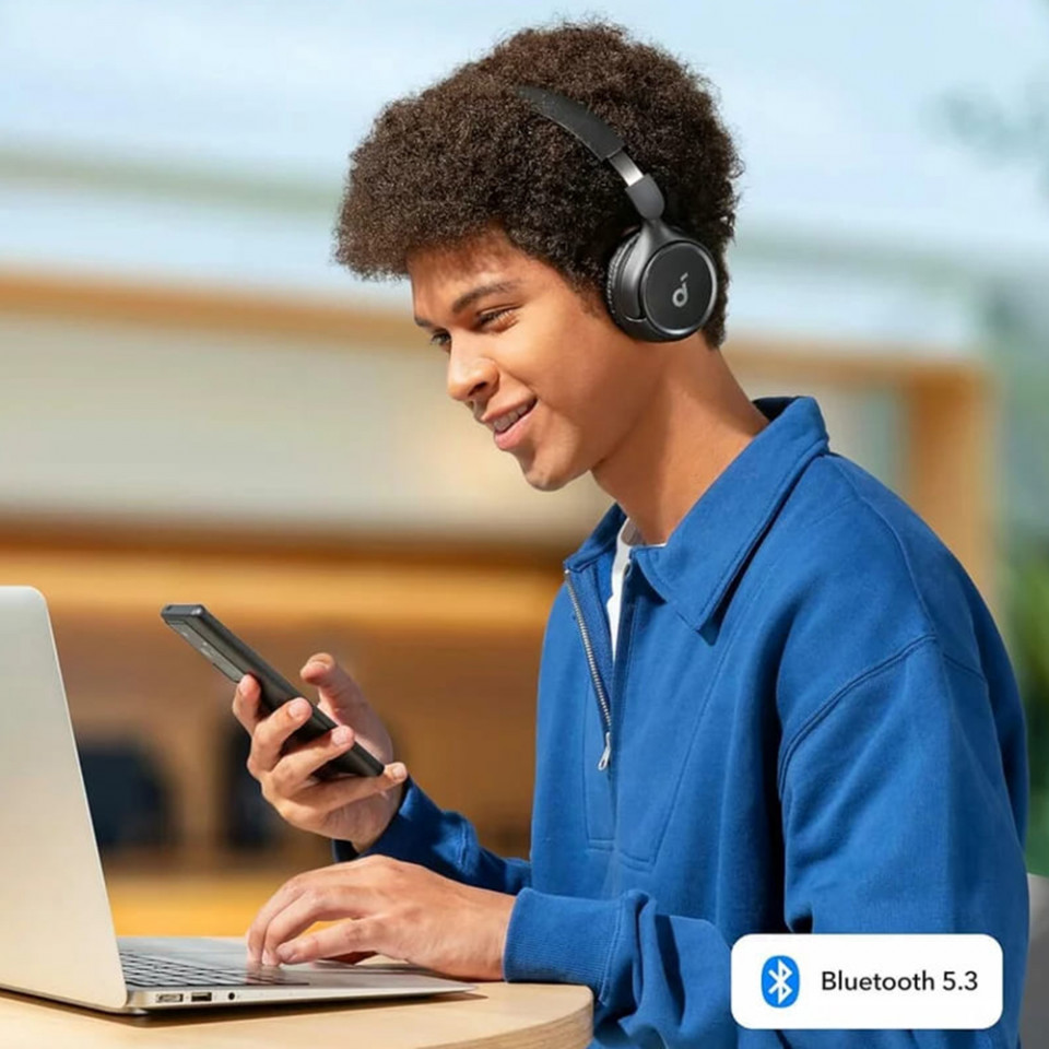 Casti Bluetooth 5.3, pliabile - Anker SoundCore H30i (A3012G11) - Black - 1 | YEO