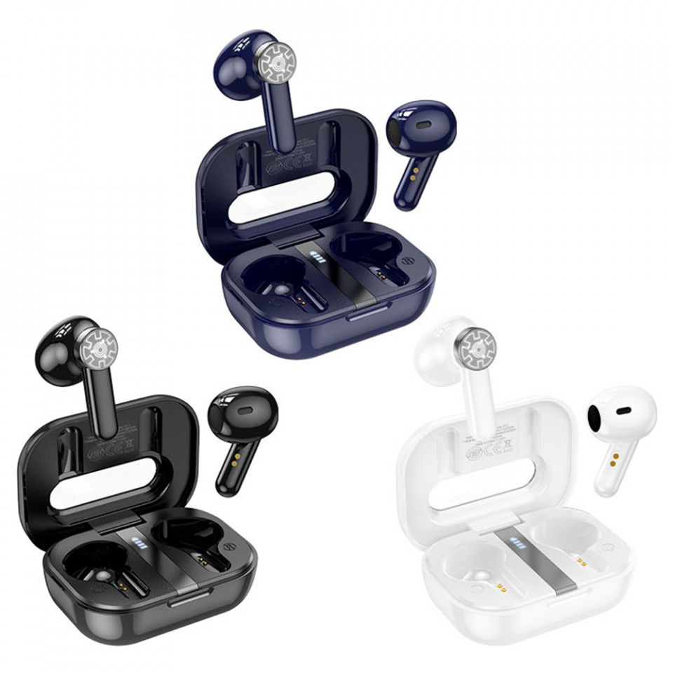 Casti Bluetooth True Wireless Stereo, Hoco Perfection (EW31) - Albastru - 2 | YEO