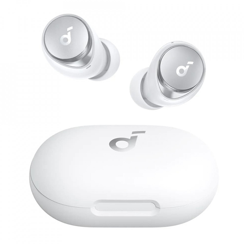 Casti In-Ear Bluetooth 5.2, ANC, Hi-Res, Wireless incarcare Type-C, Anker SoundCore Space A40, Alb