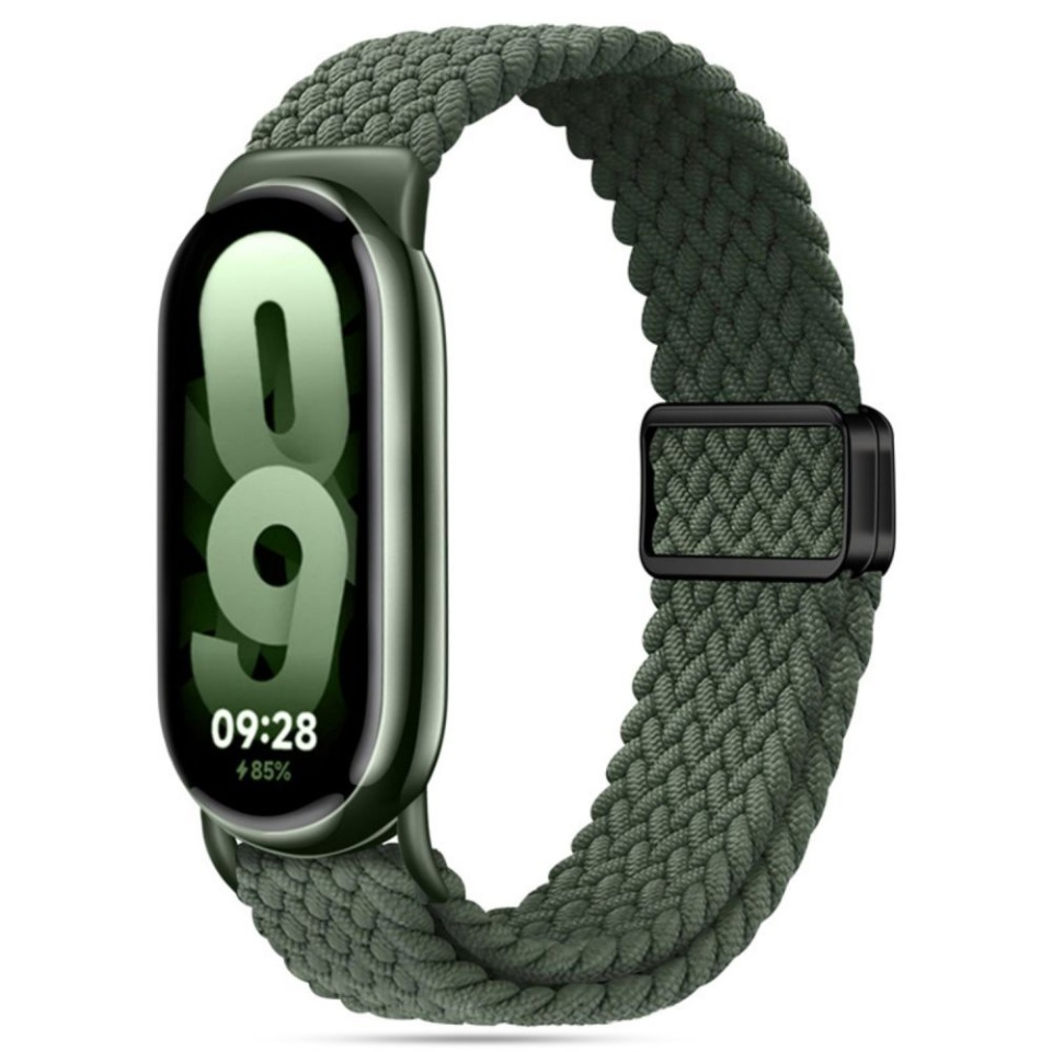 Curea pentru Xiaomi Mi Band 8 / 8 NFC / 9 / 9 NFC, Ajustabila, Premium, SKDR BandPro W032 - Verde