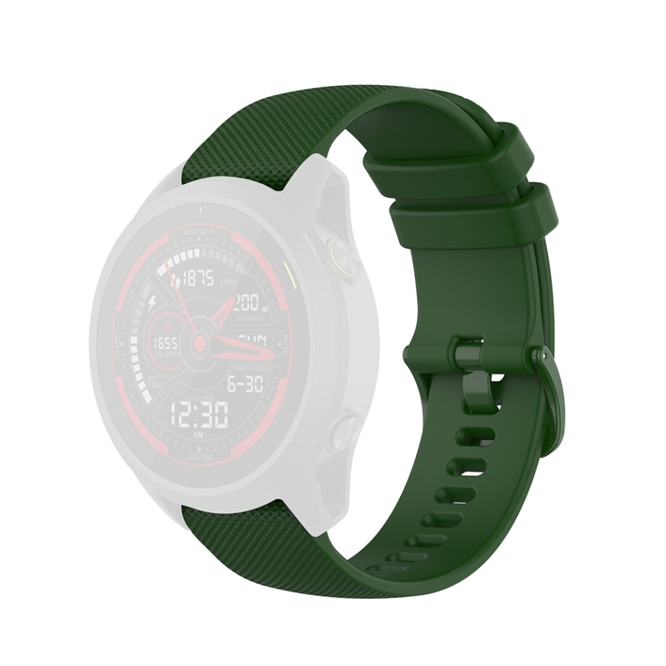 Curea Slicon pentru Samsung Galaxy Watch 4/5/Active 2, Huawei Watch GT 3 /GT 3 Pro, 20mm, SKDR BandPro W006 - Verde - 2 | YEO