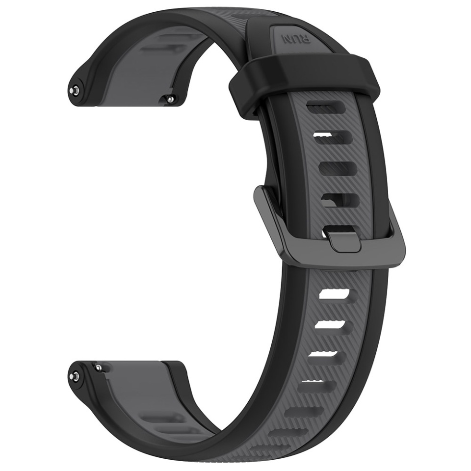 Cureas Silicon pentru Samsung Galaxy Watch 4/5/Active 2, Huawei Watch GT 3 (42mm)/GT 3 Pro (43mm), 20mm, SKDR BandPro W053 - Gri