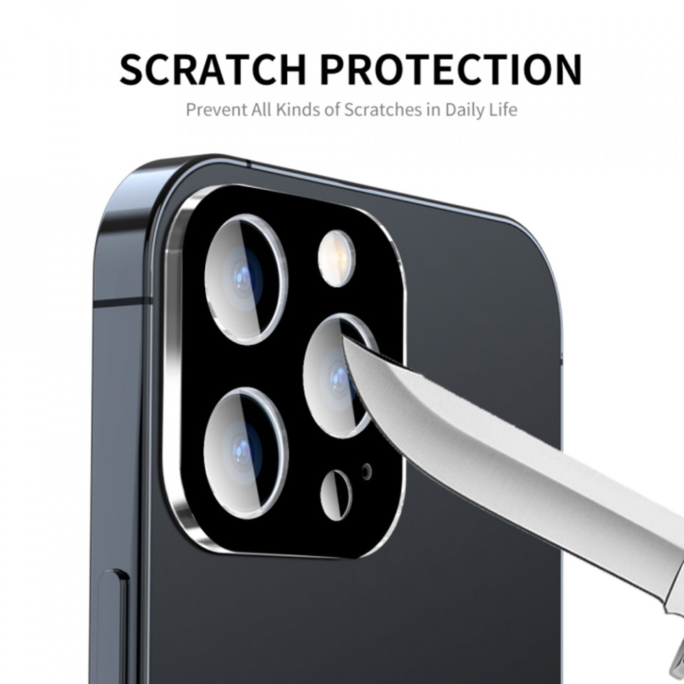 Folie camera pentru iPhone 15 Pro, Skyddar Camera Shield - Negru - 3 | YEO