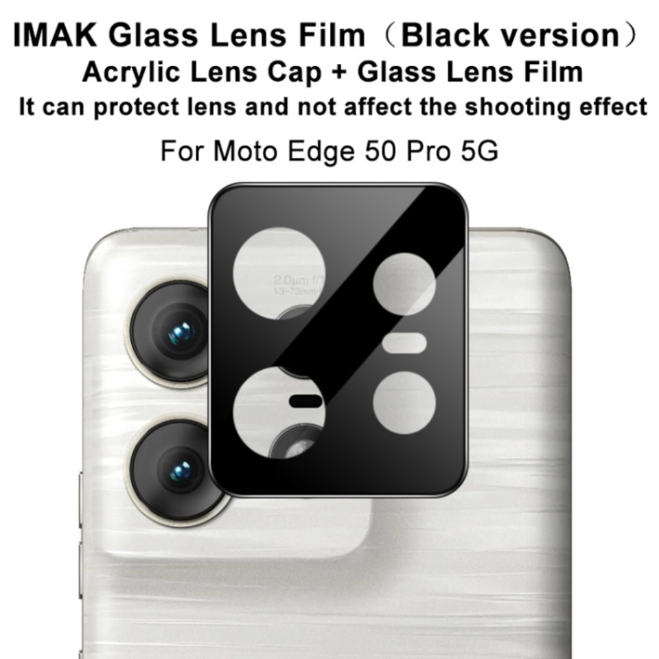 Folie camera pentru Motorola Edge 50 Pro, Camera Shield - Negru - 1 | YEO