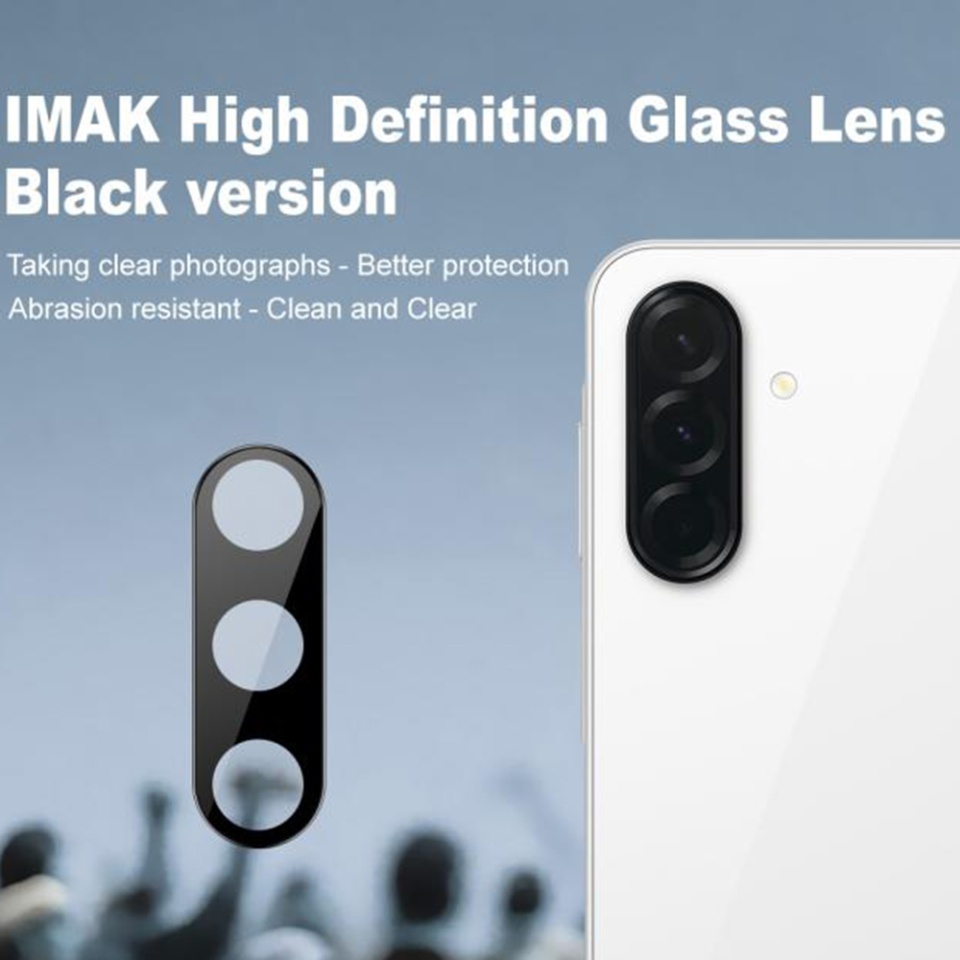 Folie camera pentru Samsung Galaxy A17 5G, SKYDDAR INNOVATION, Camera Glass Negru, set cu sticker - 3 | YEO