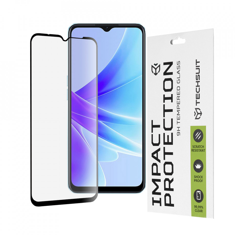 Folie Oppo A77 / A57 4G / A57s, ce acopera tot ecranul 111D, Techsuit - Negru